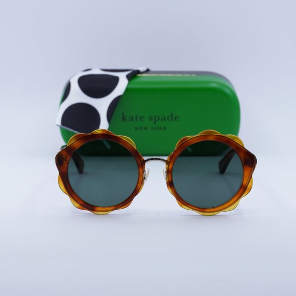 Final Price! Kate Spade KARRIE/S 009Q QT Havana/Green Sunglasses main image 8
